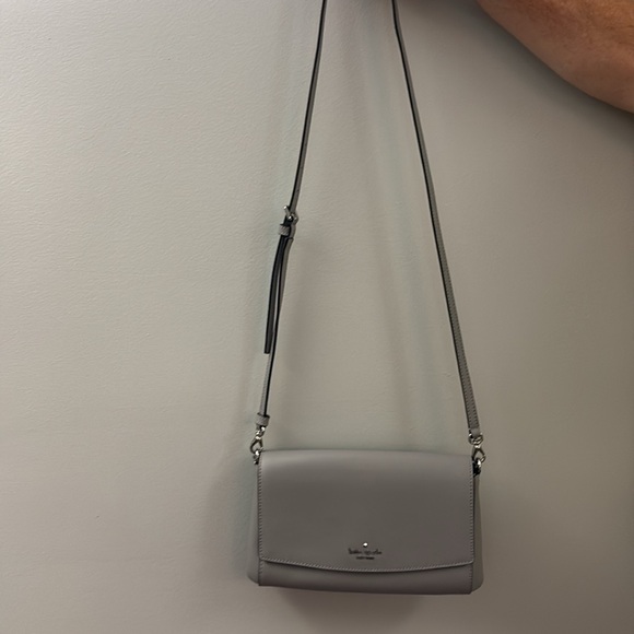 Kate Spade taupe colored crossbody purse. - Picture 7 of 10